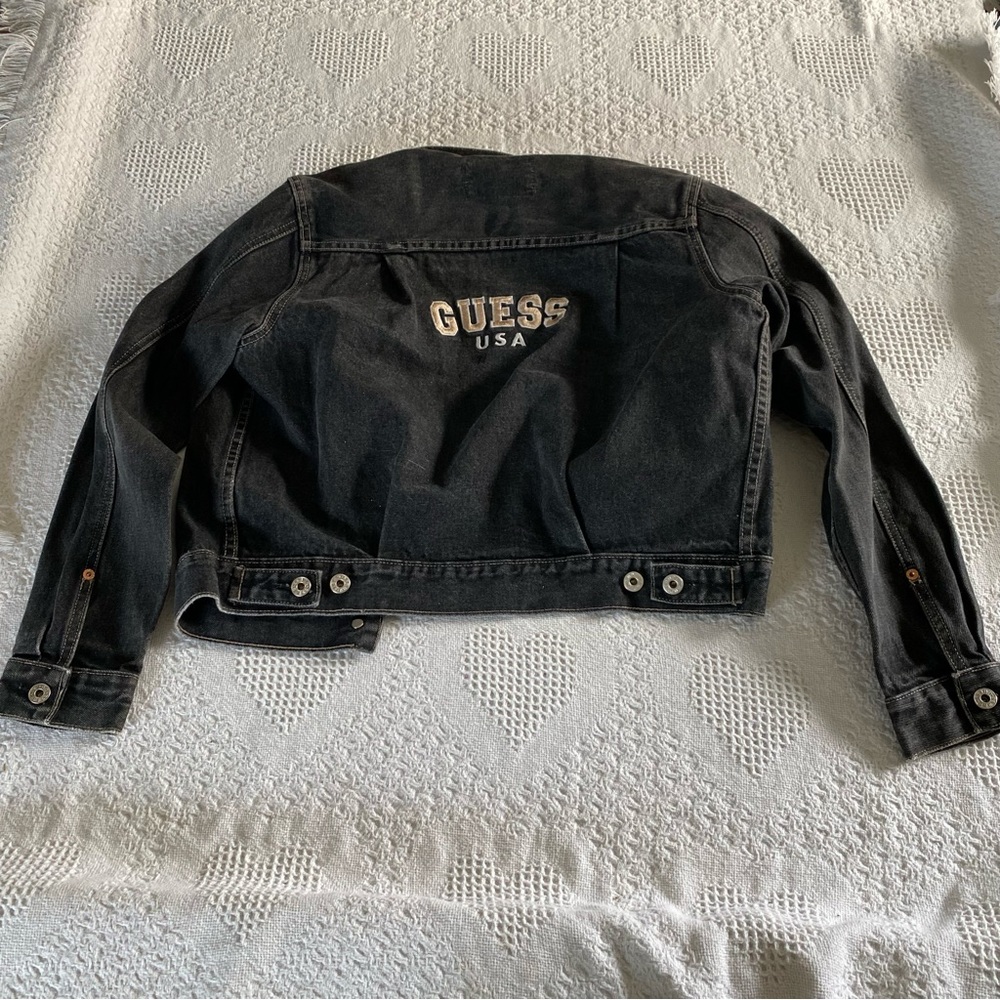 Guess USA Embriodered Denim Jacket (SEE MEASUREMENTS)